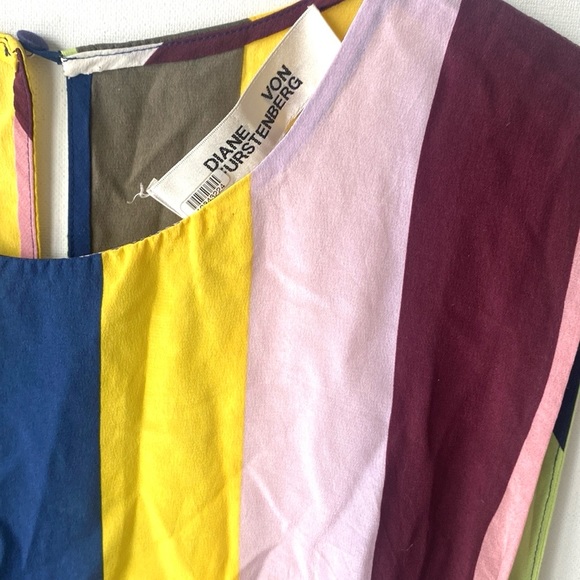 (A10) Diane von Furstenberg Sedona Sleeveless Tie-Front Silk Top Size M, GUC - Picture 6 of 12